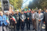 حضور پرشور دانشگاهیان استان در راهپیمایی 13 آبان